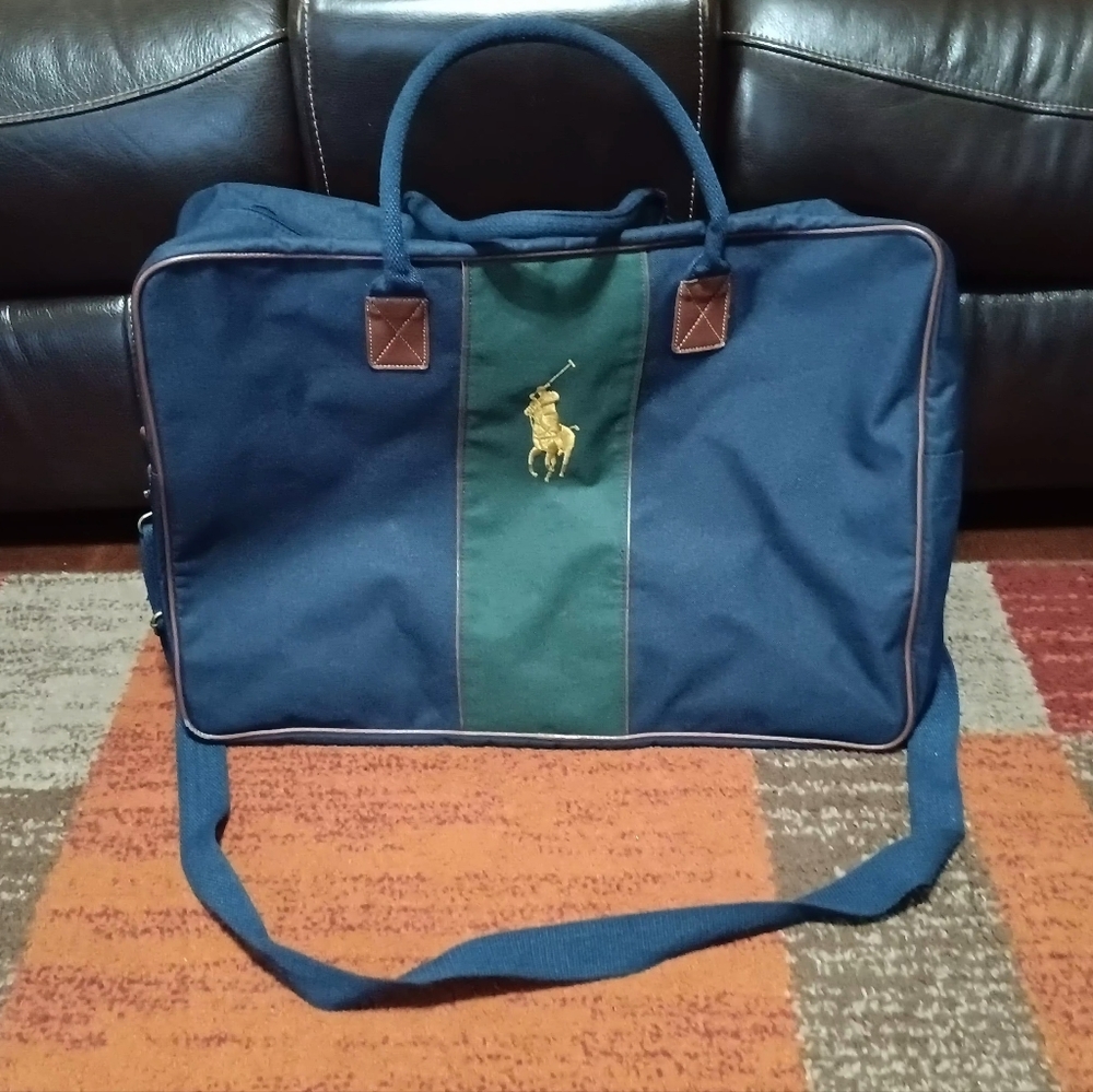 Vintage Polo Ralph Lauren Large Canvas Travel Duffel Bag